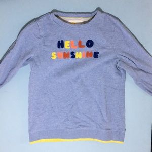Boden “HELLO SUNSHINE” Crewneck Sweatshirt.